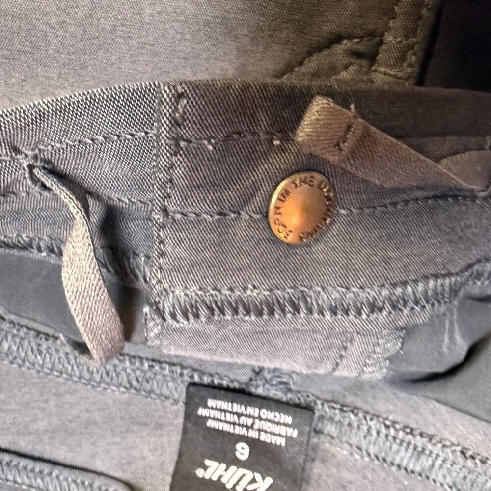 KÜHL Women’s Trekr Shorts Size 6 Charcoal Gray Hiking EUC - Picture 5 of 13